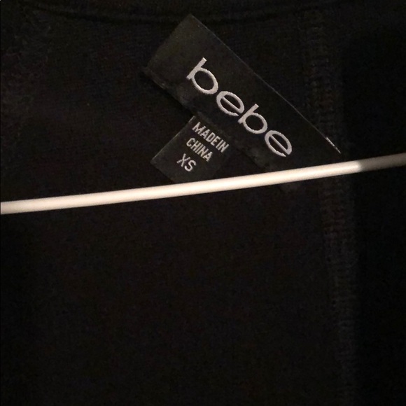 Bebe zipper black dress size xs - Picture 3 of 3